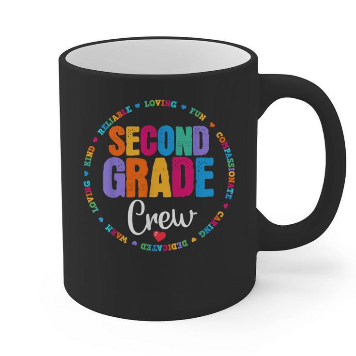 Second Grade Crew 2nd Back To School Teacher Team Squad Graphic Print Coffee Mug