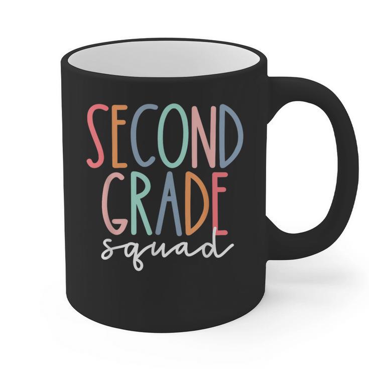 Second Grade Squad 2nd Grade Teacher Women Back To School Graphic Print Coffee Mug