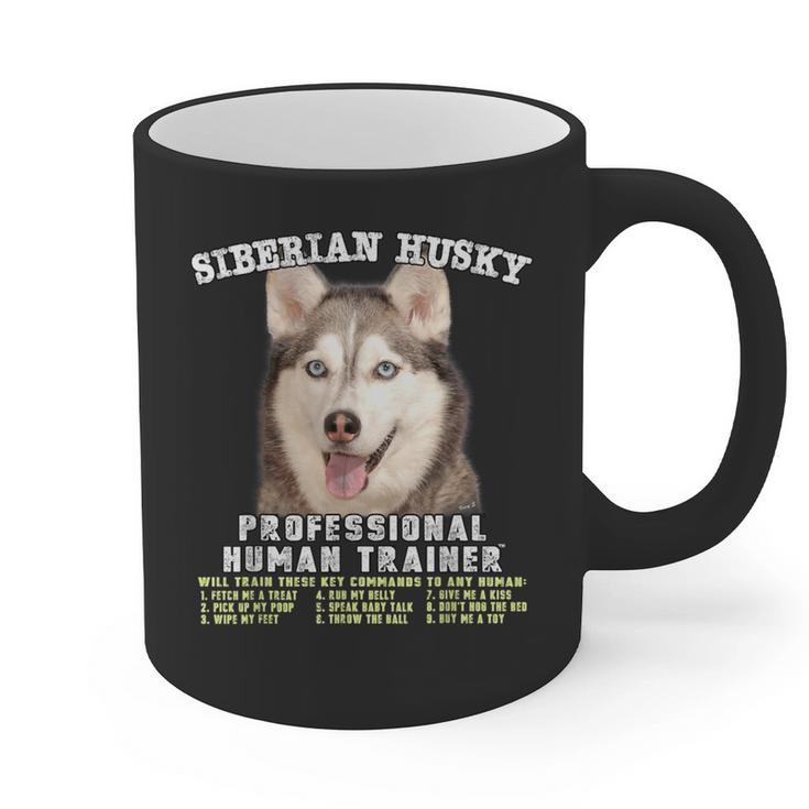 Siberian Husky Professional Human Trainer Graphic Print Coffee Mug