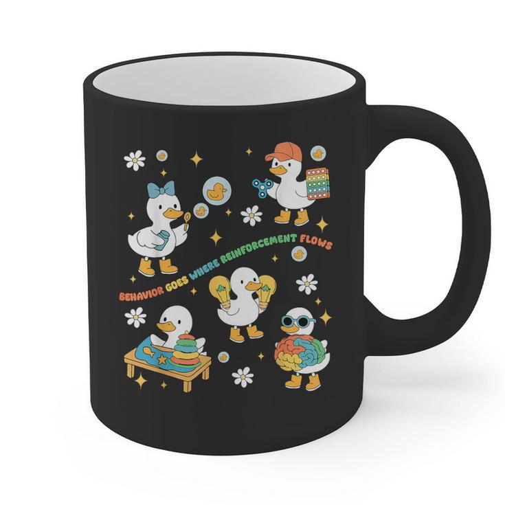Silly Goose Behavior Analyst RBT ABA Therapy SPED Teacher Graphic Print Coffee Mug