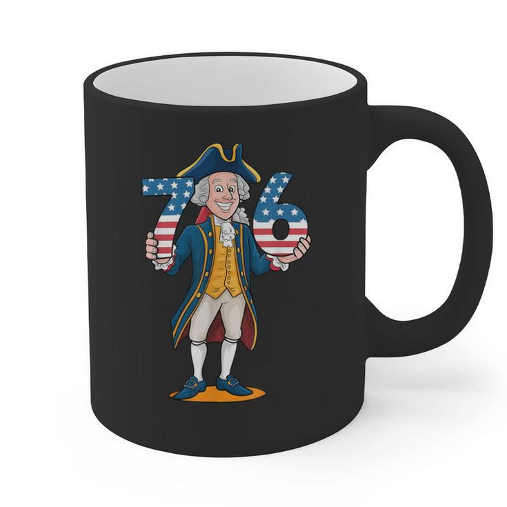 Six Seven 6 7 7 6 George Washington Teacher American Graphic Print Coffee Mug