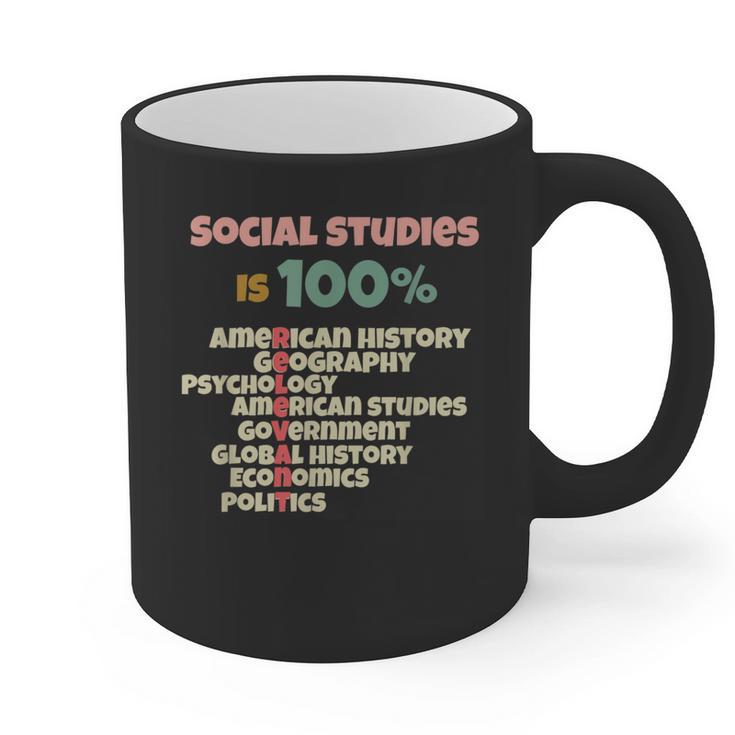 Social Studies Is Relevant History Teacher History Buff Graphic Print Coffee Mug