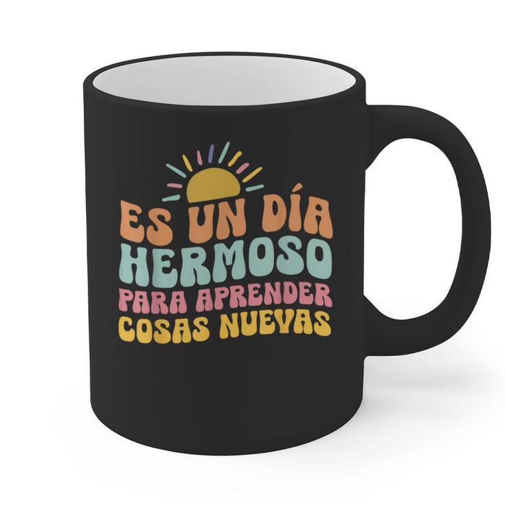Spanish Multilingual Teacher Dual Languages Bilingual Graphic Print Coffee Mug