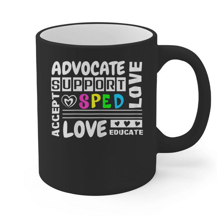 Special Education Advocate Love Support SPED Teacher Graphic Print Coffee Mug