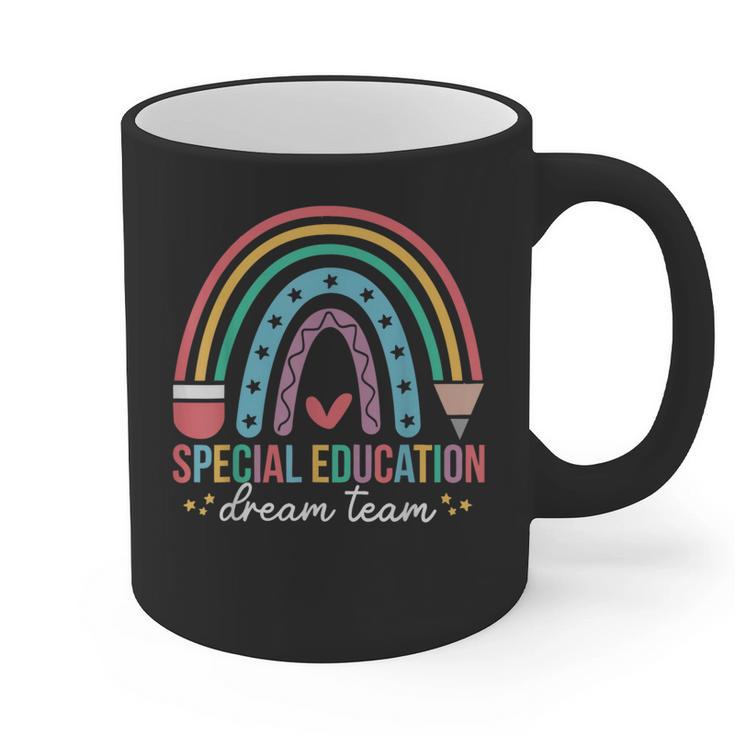 Special Education Dream Team Rainbow SPED Teacher Autism Graphic Print Coffee Mug