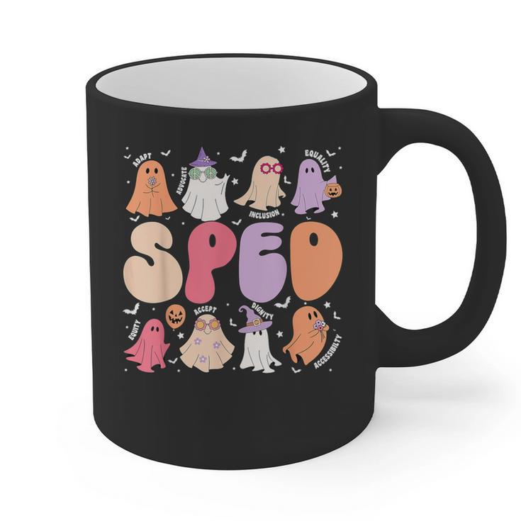 Special Education Teacher Ghosts Halloween SPED Teacher Graphic Print Coffee Mug