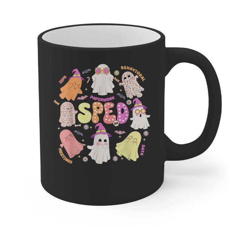 SPED Teacher Halloween Spooky Special Education Team Men Women Kids Graphic Print Coffee Mug