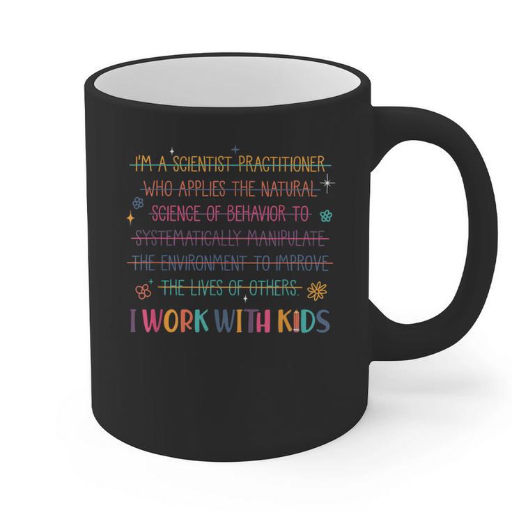 Sped Teacher I Work With Kids Behavior Specialist ABA Graphic Print Coffee Mug