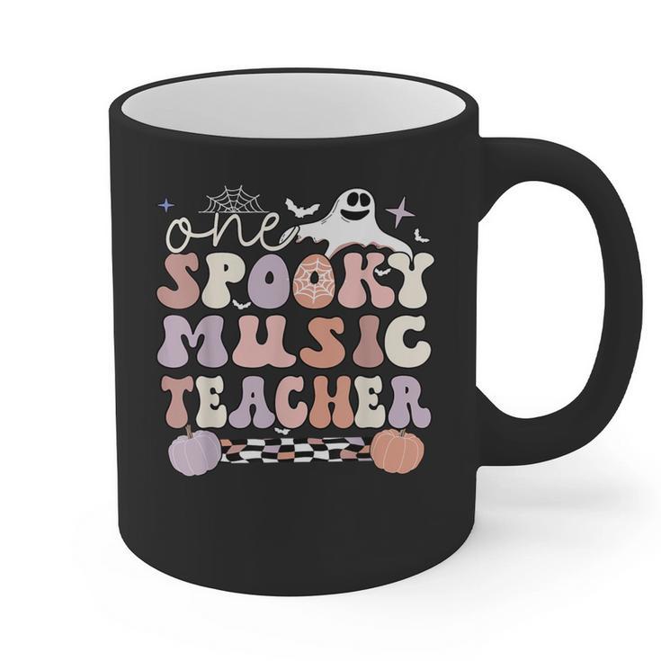 Spooky Music Teacher Halloween Music Teaching Men Women Graphic Print Coffee Mug