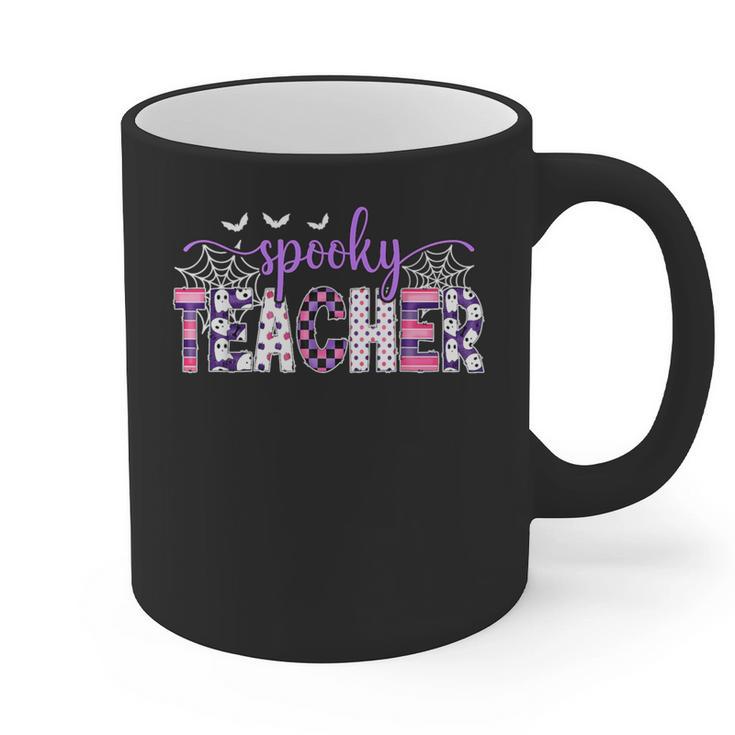 Spooky Teacher Halloween Costume Women Spooky Teacher Graphic Print Coffee Mug