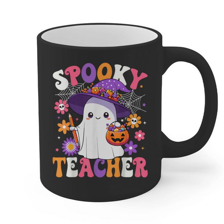 Spooky Teacher Halloween Cute Halloween Teacher Ghost Graphic Print Coffee Mug