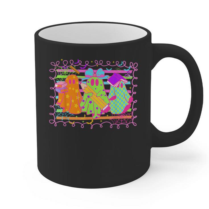 Spooky Teacher Halloween Ghost Fall Autumn Season Women Graphic Print Coffee Mug