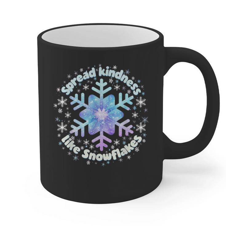 Spread Kindness Like Snowflakes Christmas Teacher Unity Day Graphic Print Coffee Mug
