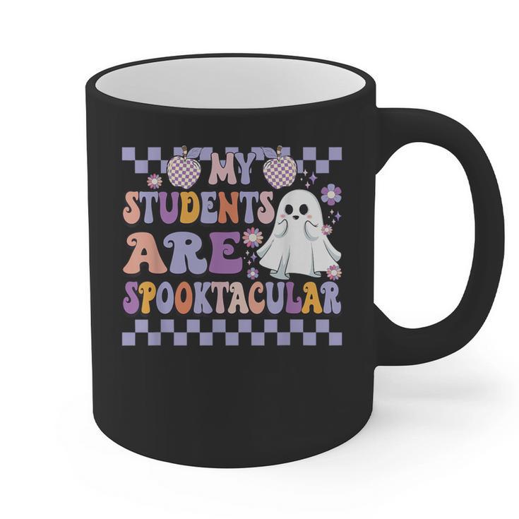 My Students Are Spooktacular Teacher Halloween Vibes Graphic Print Coffee Mug
