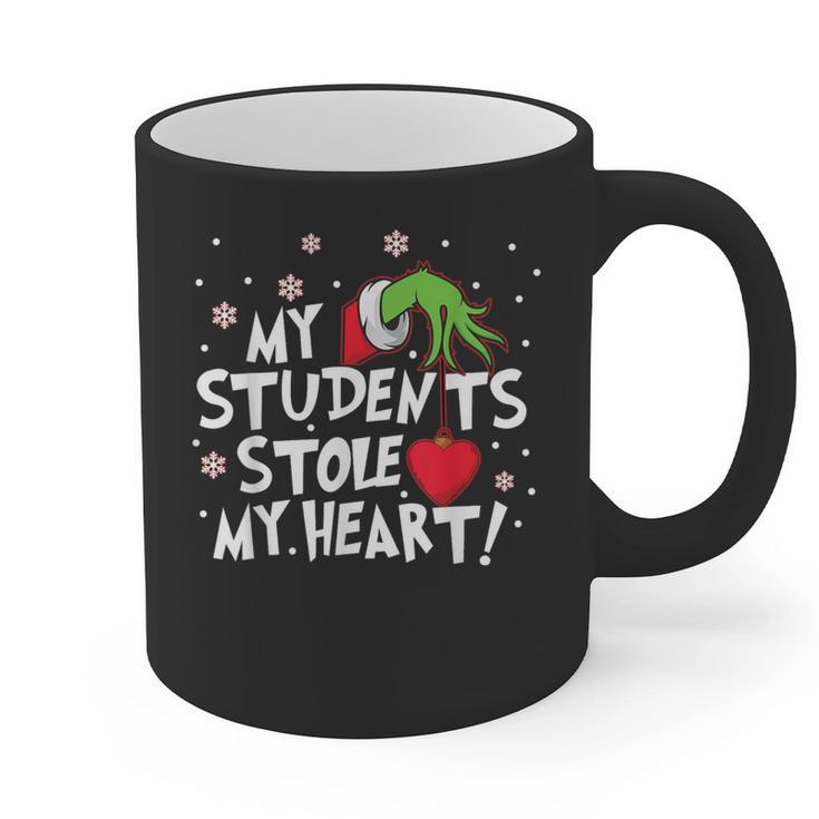My Students Stole My Heart School Teacher Christmas Men Women Kids Graphic Print Coffee Mug