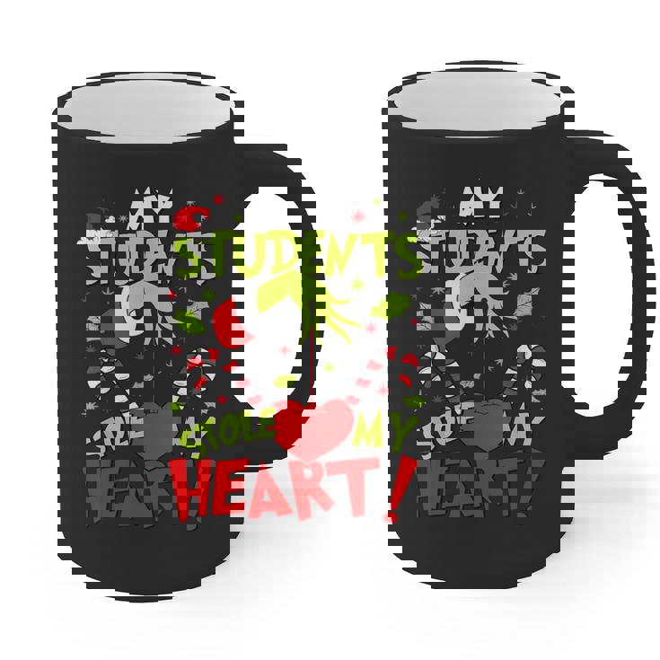 My Students Stole My Heart Teacher Holiday Merry Christmas Graphic Print Coffee Mug