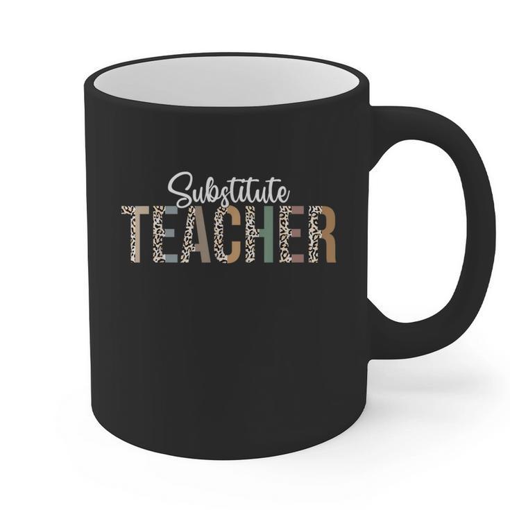 Substitute Teacher Supplies For Teachers Leopard For Men Women Graphic Print Coffee Mug