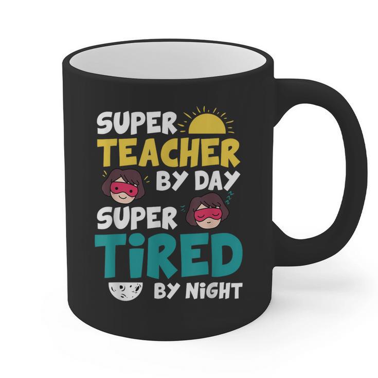 Super Hero Teacher Superheroes Graphic Print Coffee Mug