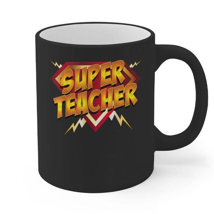 Super Teacher Superhero Back To School Teacher's Graphic Print Coffee Mug
