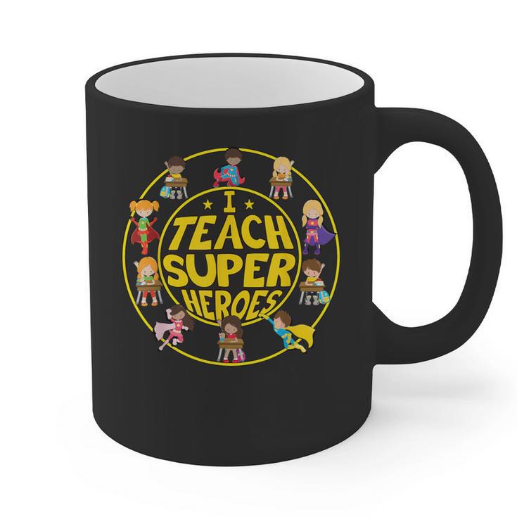 Superhero Teacher I Teach Super Heroes Graphic Print Coffee Mug
