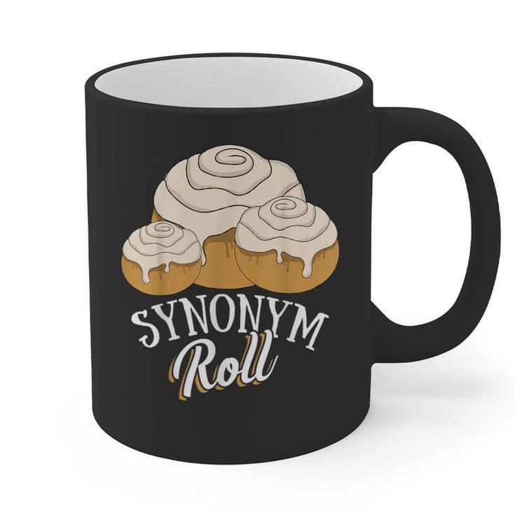Synonym Roll Teacher And Grammar Geeks Pun For Men Women Kids Graphic Print Coffee Mug