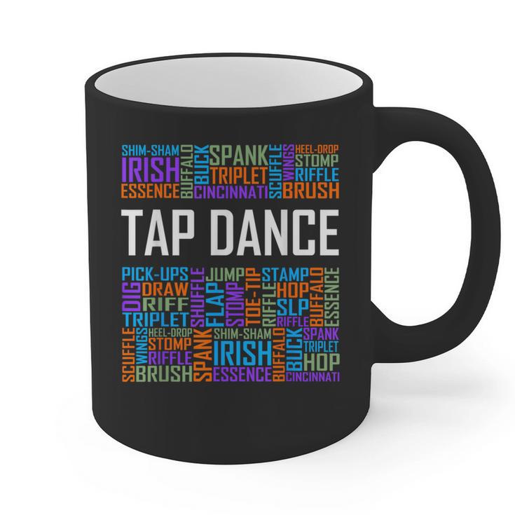 Tap Dance Words Lover Tap Dancer Dancing Teacher Graphic Print Coffee Mug