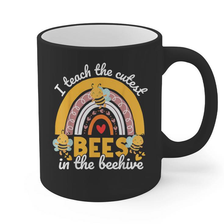 I Teach The Cutest Bees In The Beehive Teachers Day Graphic Print Coffee Mug