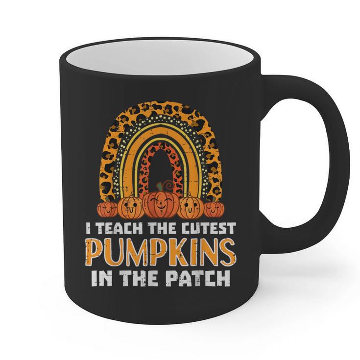 Teach Leopard Rainbow Cute Halloween Costume Teacher Women Graphic Print Coffee Mug