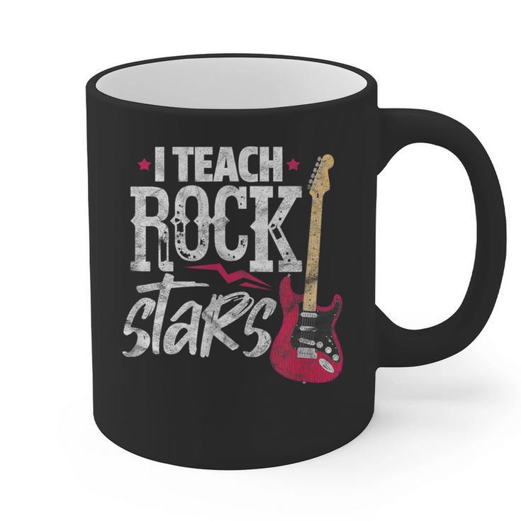 I Teach Rock Stars Music Teacher Guitar Player Graphic Print Coffee Mug