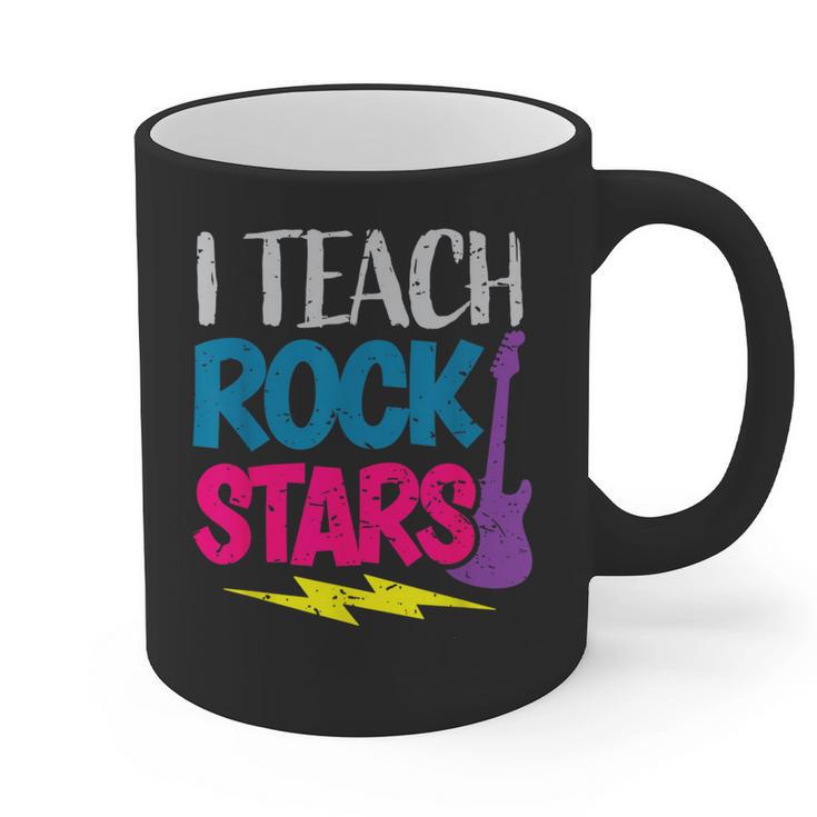 I Teach Rockstars Tee Orchestra Music Teacher Back To School Graphic Print Coffee Mug
