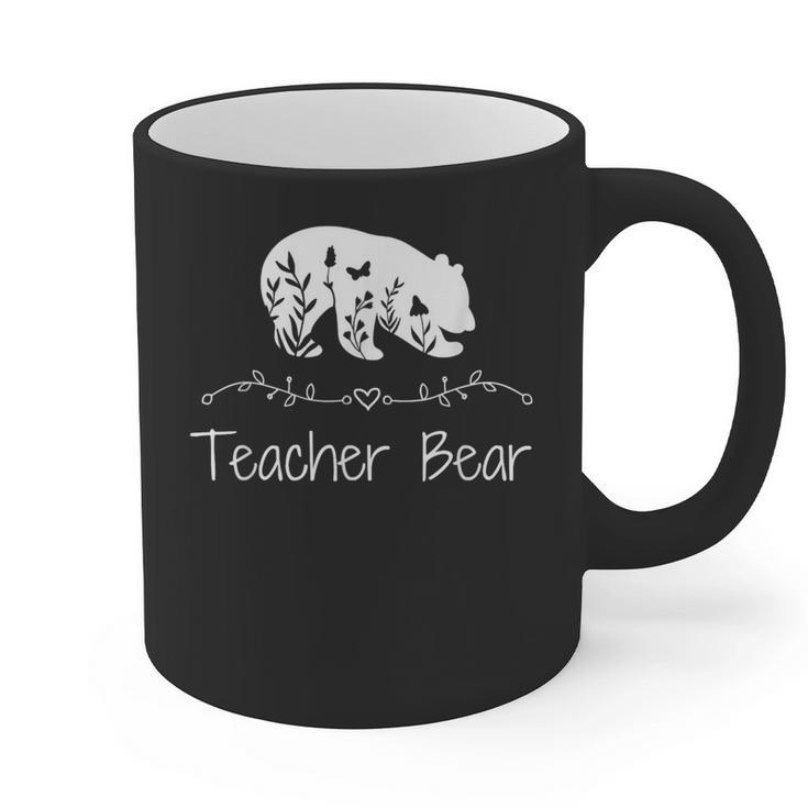 Teacher Bear For Educators Teacher Appreciation Graphic Print Coffee Mug