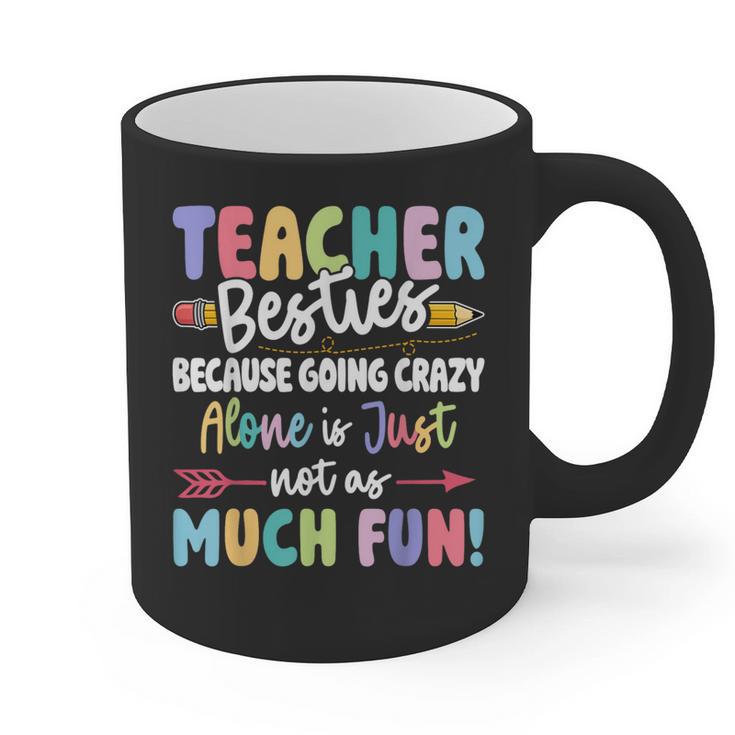 Teacher Besties Matching Teacher Besties Graphic Print Coffee Mug