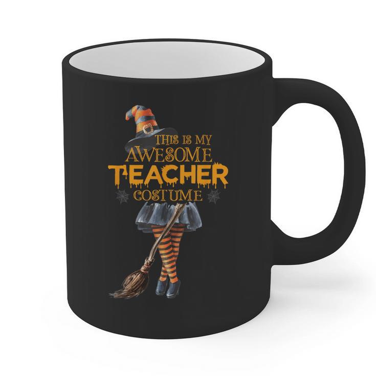 This Is My Teacher Costume Halloween Family Matching Group For Men Women Graphic Print Coffee Mug