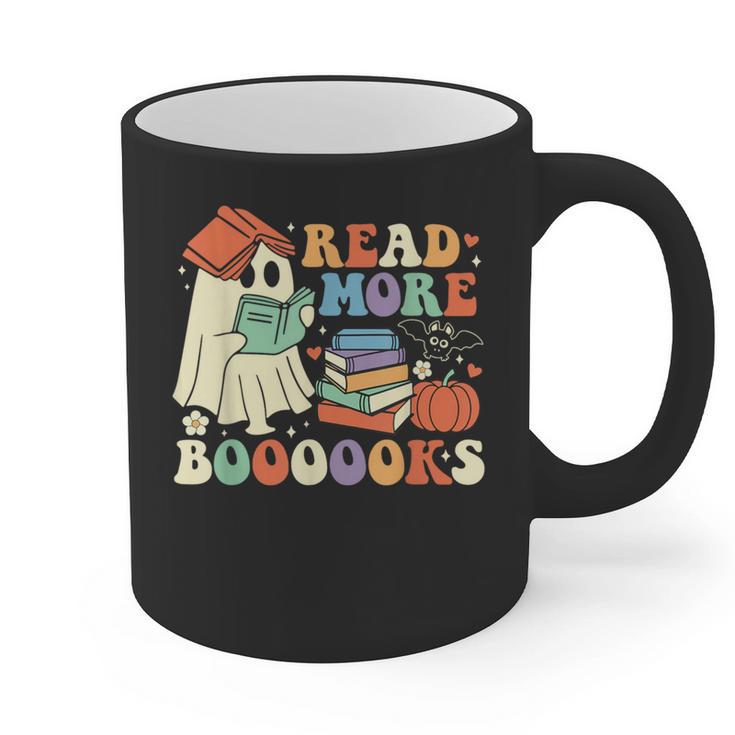 Teacher Halloween Cute Booooks Ghost Read More Books Graphic Print Coffee Mug