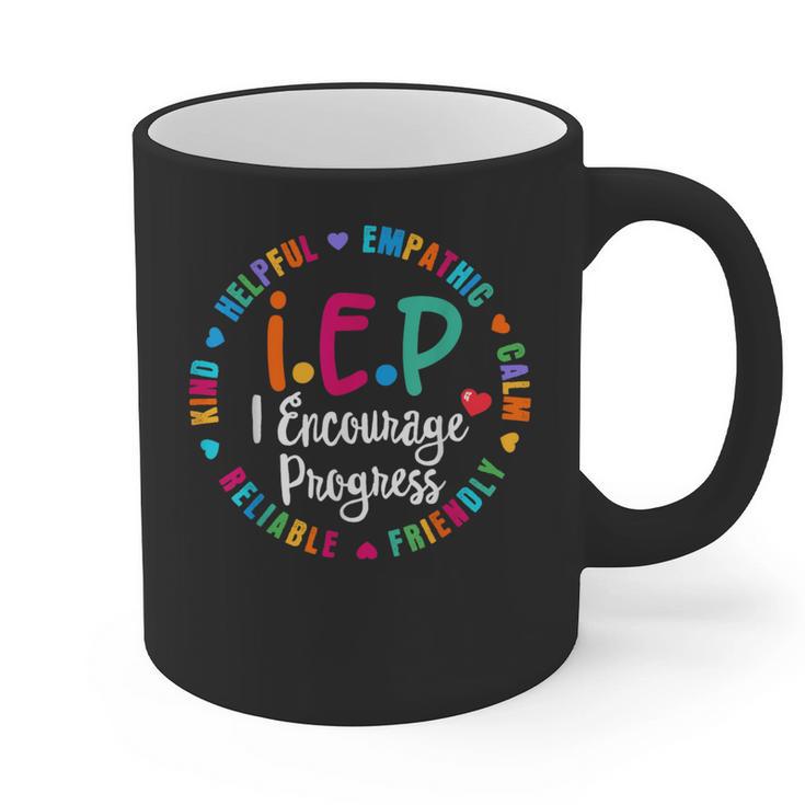 Teacher IEP IEP Encourage Progress Special Education Graphic Print Coffee Mug