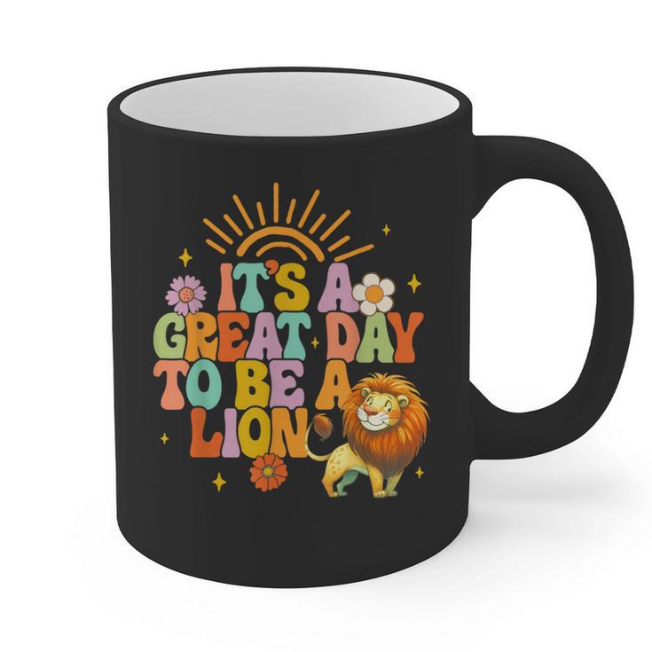 Teacher Life Back To School It's A Great A Day To Be A Lion Graphic Print Coffee Mug
