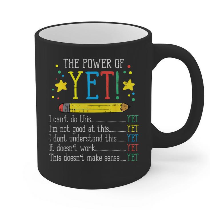 Teacher Power Of Yet Cant Do This Inspirational Women Men Graphic Print Coffee Mug