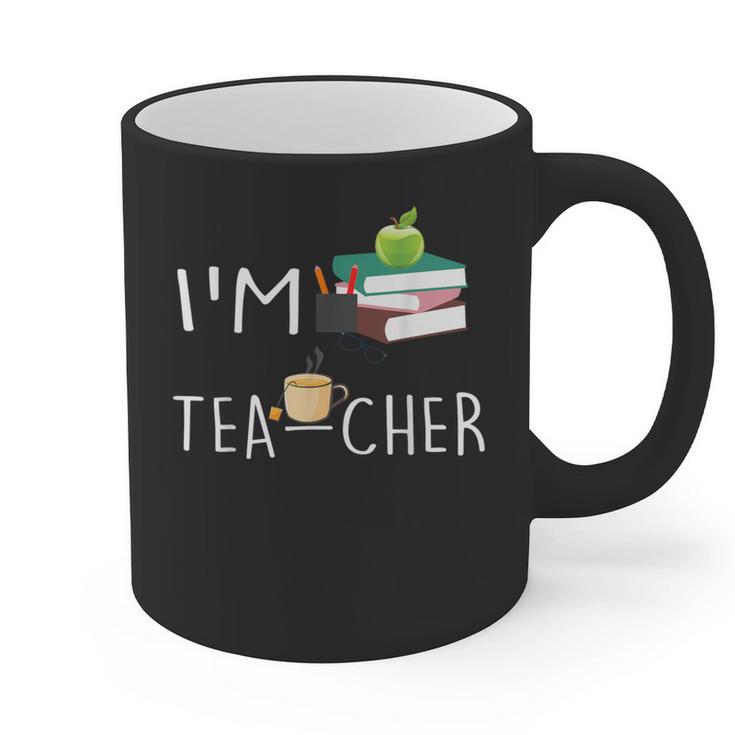 Teacher Puns I'm Tea-Cher Tea Lover Fun Teacher For Men Women Graphic Print Coffee Mug