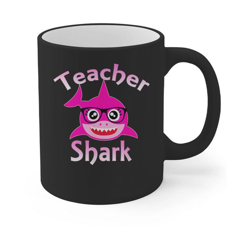 Teacher Shark Female Teacher Graphic Print Coffee Mug