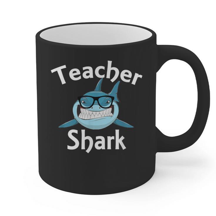 Teacher Shark Teacher For Men Women Graphic Print Coffee Mug