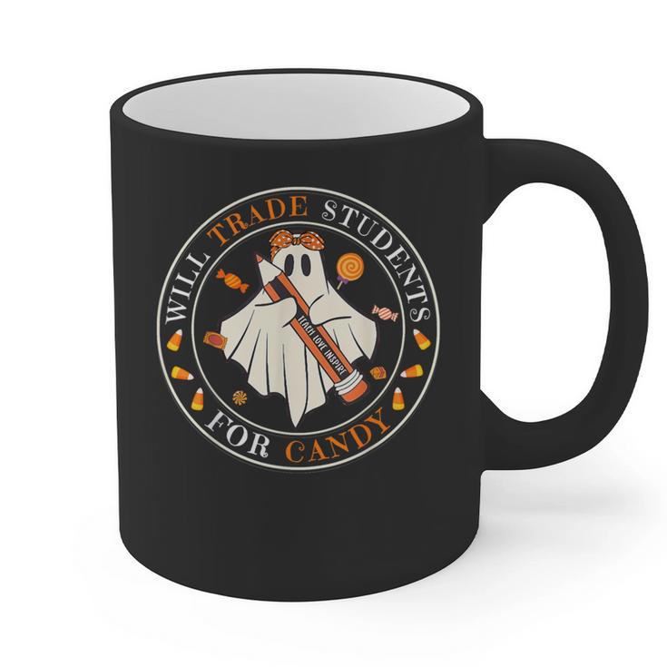 Teacher Will Trade Students For Candy Easy Halloween Costume Graphic Print Coffee Mug