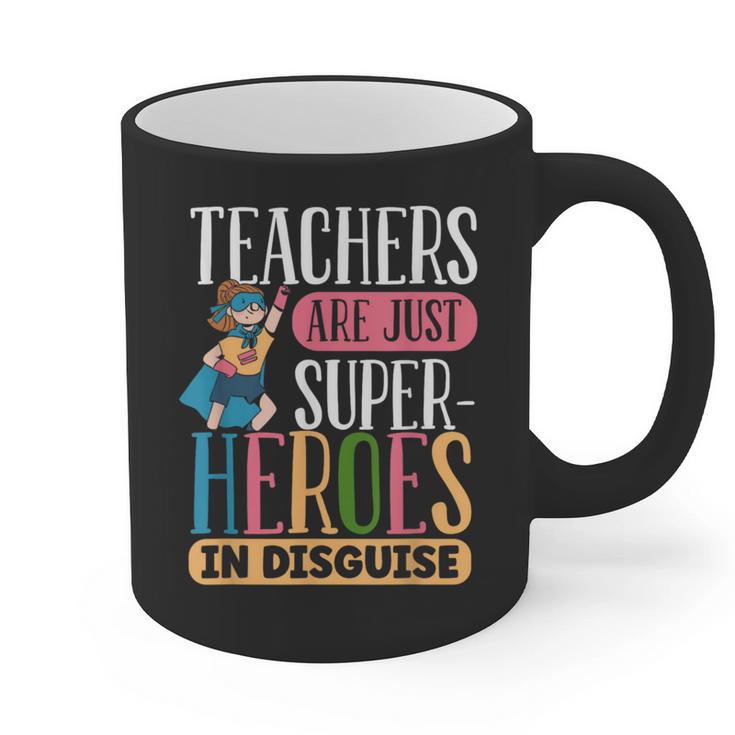 Teachers Are Just Superheroes In Disguise Back To School Graphic Print Coffee Mug