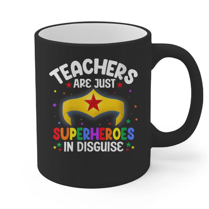 Teachers Are Just Superheroes In Disguise School Women Men Graphic Print Coffee Mug