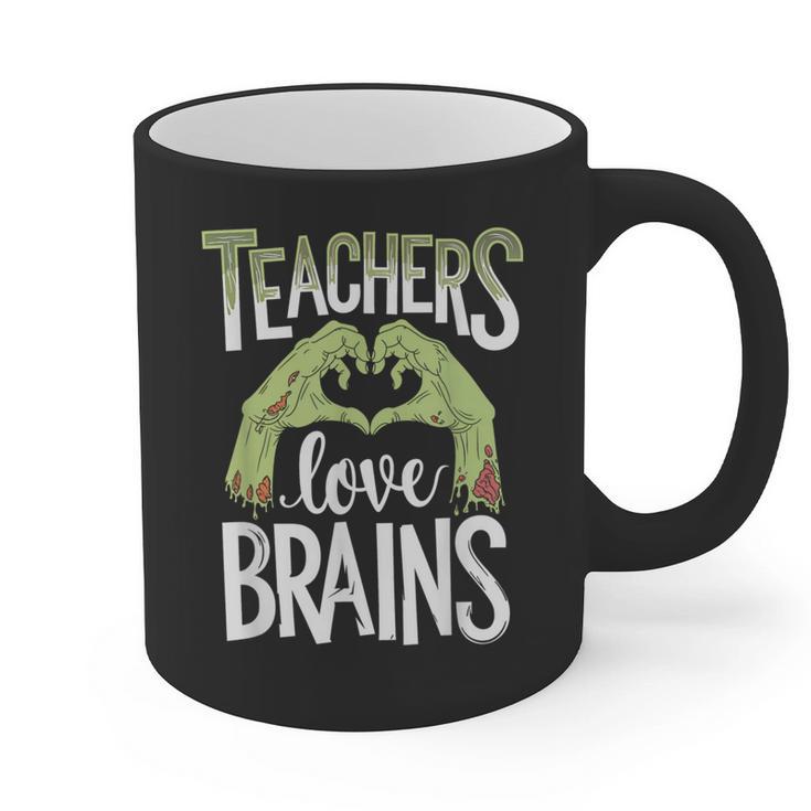 Teachers Love Zombie Teacher Halloween Fun Graphic Print Coffee Mug