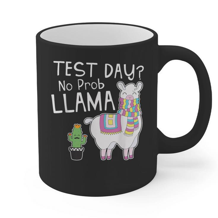Teachers Testing Day Test Day No Prob Llama Teacher Graphic Print Coffee Mug