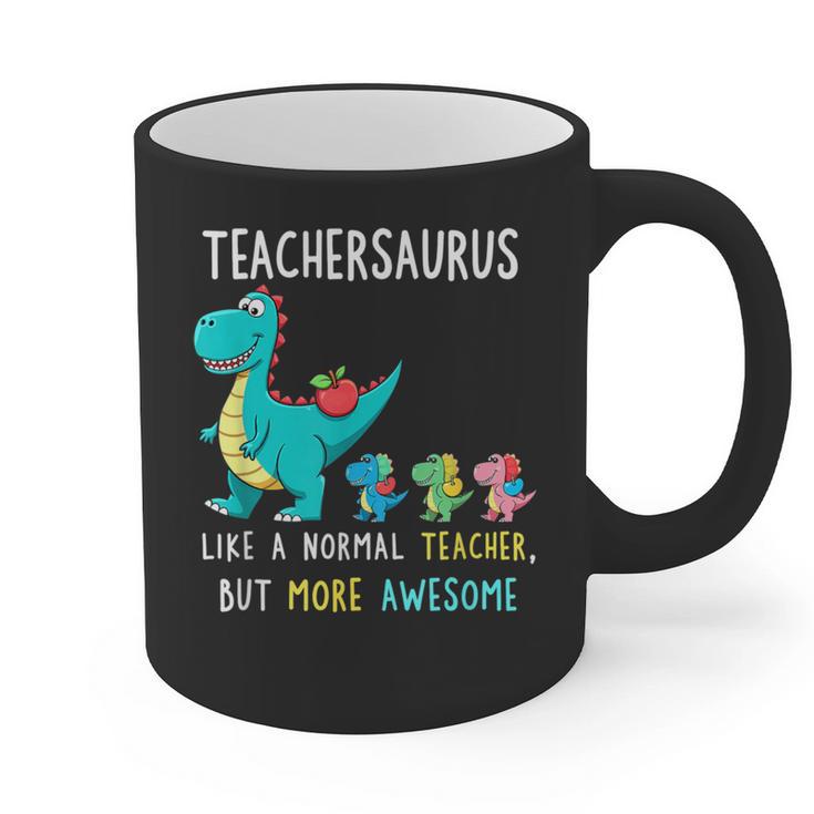 Teachersaurus Like A Normal Teacher But More Awesome Graphic Print Coffee Mug