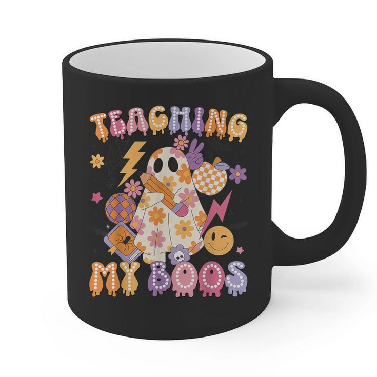 Teaching My Boos Ghost Halloween Costumes Teacher Men Women Graphic Print Coffee Mug