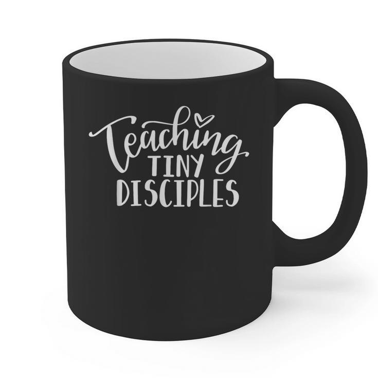 Teaching Tiny Disciples Christian Teacher Graphic Print Coffee Mug
