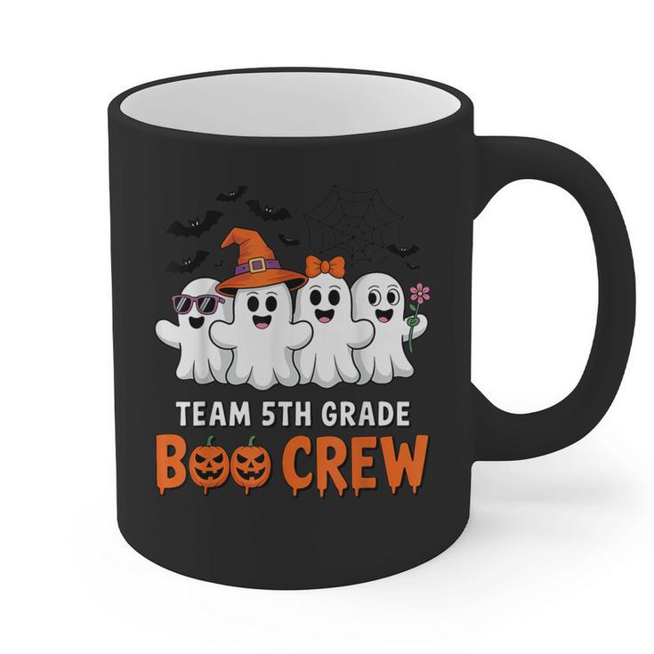 Team 5th Grade Boo Crew Halloween Teacher Student Costume Graphic Print Coffee Mug