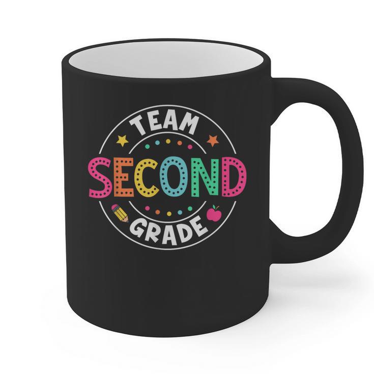 Team Second Grade Teacher Back To School 2nd Grade Squad Graphic Print Coffee Mug